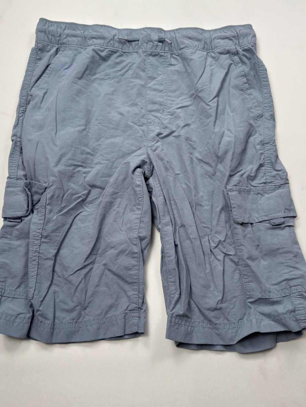 Sonoma Cargo Shorts Light Blue Elastic Waist - Kids XL